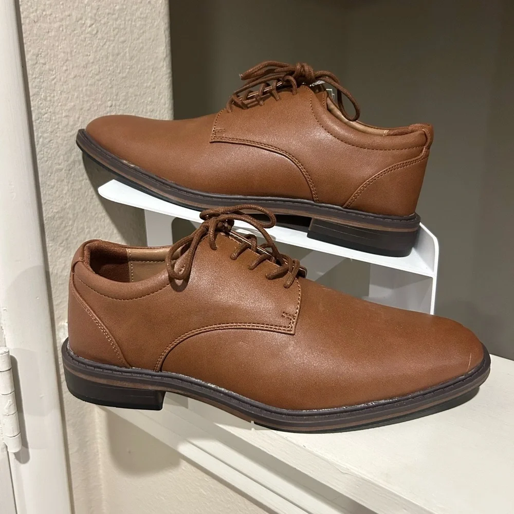 Men's Leo Oxford Dress Shoes - Goodfellow & Co Brown 7
